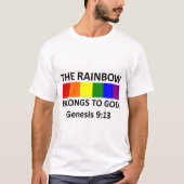 Gods regenboog t-shirt (Voorkant)