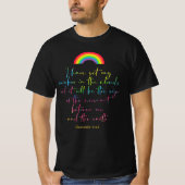 Gods Regenbooggenese 9 Christelijke Bijbelversie T-shirt (Voorkant)