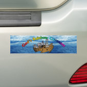 Gods Regenboogverbond Bumpersticker (Op auto)