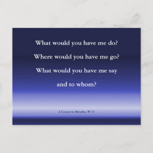 Gods richtlijnen   Een cursus in de Miracles-platt Briefkaart