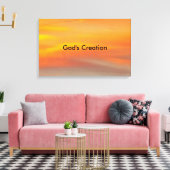 Gods schepping canvas afdruk (Insitu (Woonkamer))