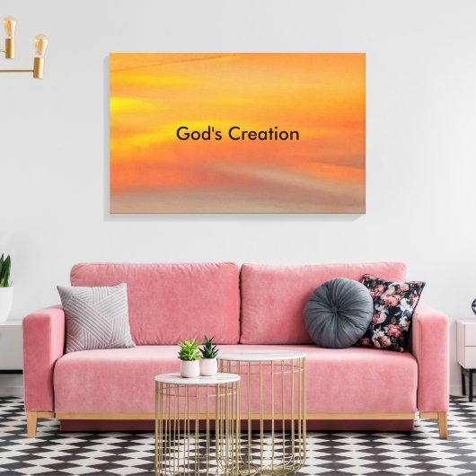 Gods schepping canvas afdruk (Insitu (Woonkamer))