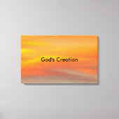Gods schepping canvas afdruk (Voorkant)