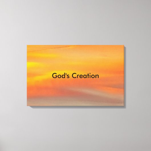 Gods schepping canvas afdruk (Voorkant)