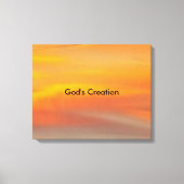 Gods schepping canvas afdruk (Voorkant)