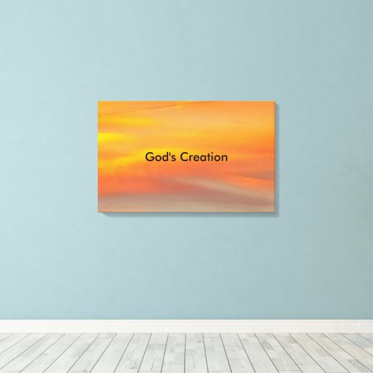 Gods schepping canvas afdruk (Insitu (Houten vloer))
