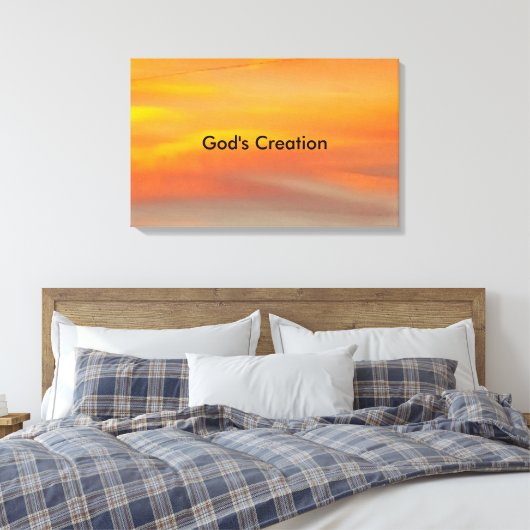 Gods schepping canvas afdruk (Insitu (Slaapkamer))