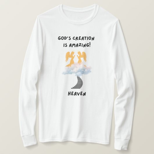 Gods schepping in de hemel t-shirt (Design voorkant)