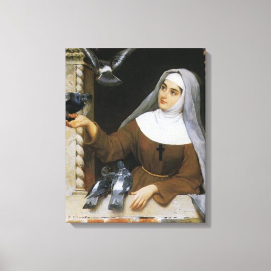 Gods schepselen (Non feeding pigeon birds) Canvas Afdruk (Voorkant)