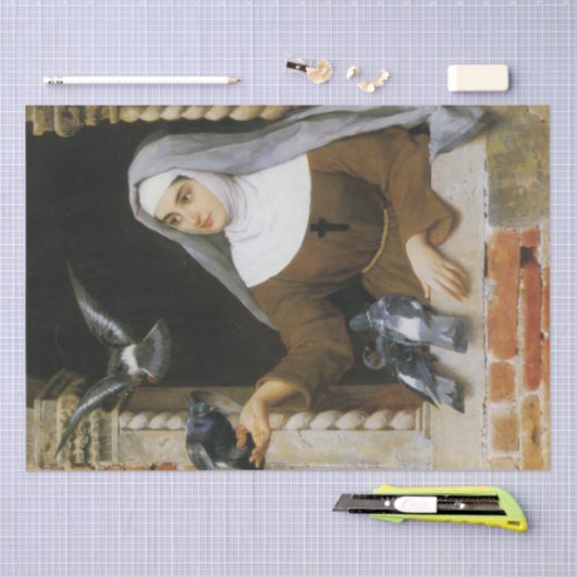 Gods schepselen (non voeden vogels) tissuepapier (Craft)