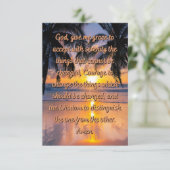 God's Serenity Prayer Flat Wenskaart Kaart (Staand voorkant)