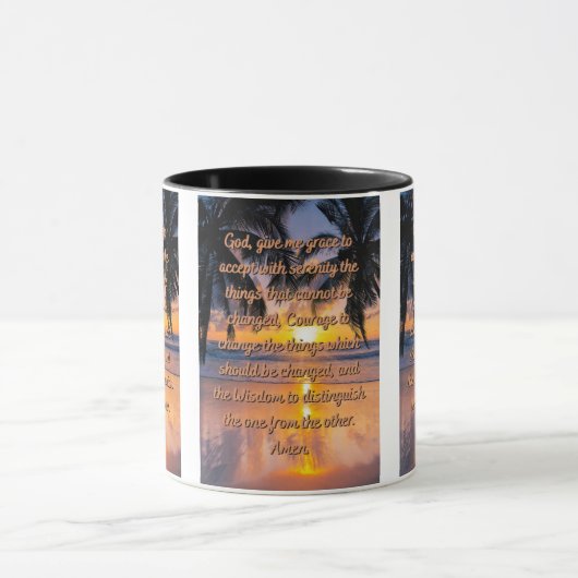 God's Serenity Prayer Two-Tone Mok (Midden)