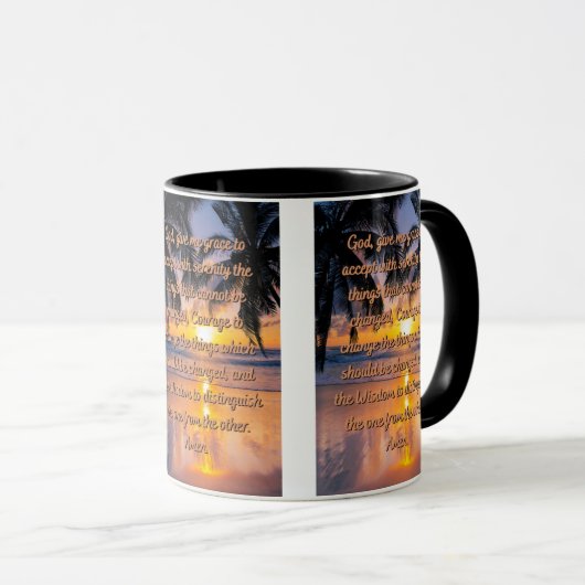 God's Serenity Prayer Two-Tone Mok (Voorkant rechts)