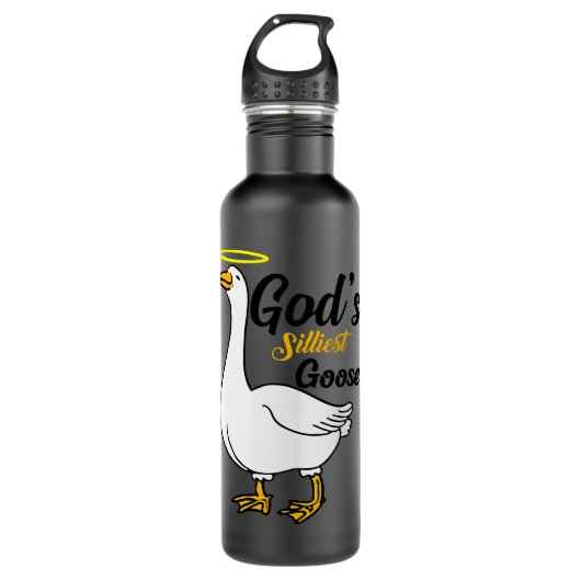 Gods Silliest Goose Bird Animal Goose Honk Memes L Waterfles (Voorkant)