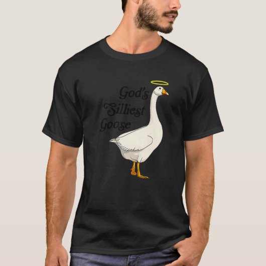 God's Silliest Goose Funny Duck Lovers Premium_2 T-shirt (Voorkant)