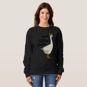 God's Silliest Goose Funny Duck Lovers Premium_2 Trui (Voorkant volledig)