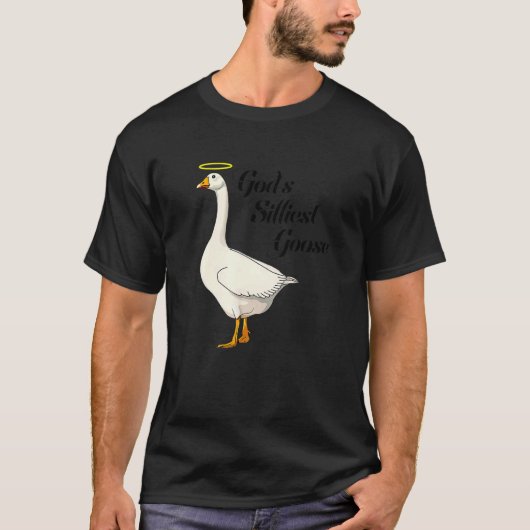God's Silliest Goose Funny Duck Lovers Premium_3 T-shirt (Voorkant)