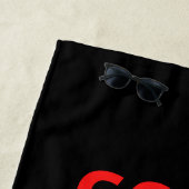 Gods soldaat in de armen strandlaken (In situ)