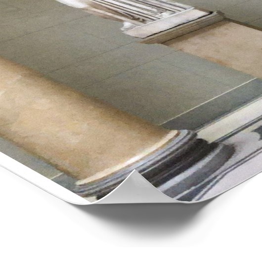 Gods standbeelden in Berlijn Poster (Hoek)