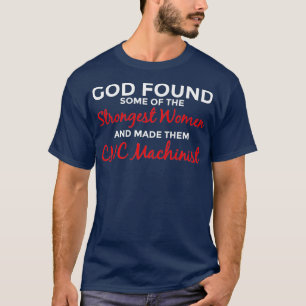 Gods sterkste vrouwelijke CNC-machinist Premium T-shirt