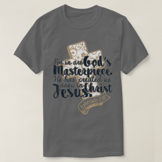 Gods sterstuk Christelijke Gift Bible Verse T-Shi T-shirt (Design voorkant)