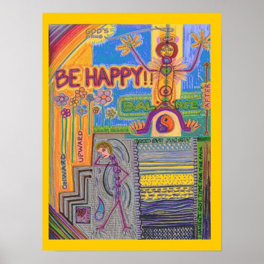 Gods String Mind Map V Poster (Voorkant)