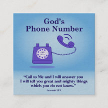 Gods telefoonnummer Jeremia 33:3