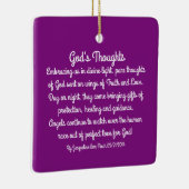 God's Thoughts Poetry Keramisch Ornament (Rechts)