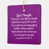 God's Thoughts Poetry Keramisch Ornament (Links)