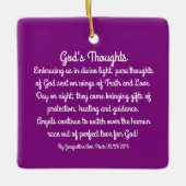 God's Thoughts Poetry Keramisch Ornament (Voorkant)