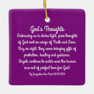 God's Thoughts Poetry Keramisch Ornament