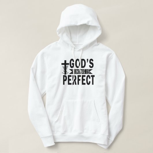 Gods tijd is volmaakt hoodie (Design voorkant)