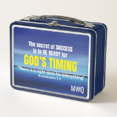 GODS TIMING Inspirational Christian Quote (Voorkant)