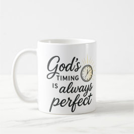 Gods timing is de perfecte 15 oz koffie Mok