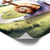 Gods timing is de perfecte Christelijke kunst van  Poster (Hoek)