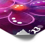 God's Timing is Perfect Floral Abstract Roze Rood Poster (Hoek)