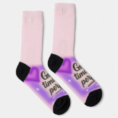 God's Timing is perfect purple y2k Sokken (Rechts)