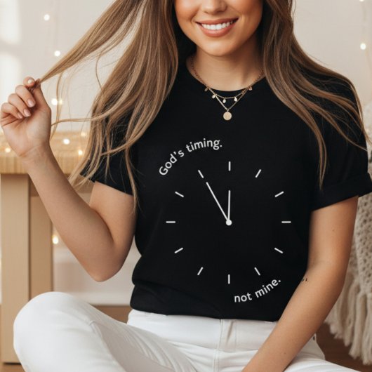 God's Timing Not Mine Tri-Blend Shirt