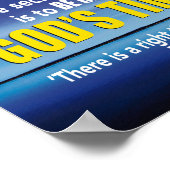 GOD'S TIMING Secret of Success Christelijk Poster (Hoek)