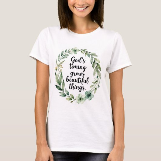 Gods timing t-shirt (Voorkant)