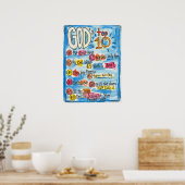 Gods top Ten Poster (Keuken)