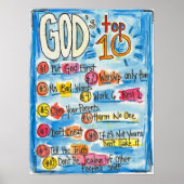 Gods top Ten Poster (Voorkant)