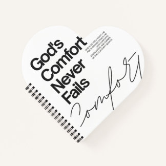 God's troost faalt nooit minimalistische stijl notitieboek