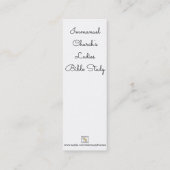 Gods tuin Bladwijzer Mini Visitekaartje (Achterkant)