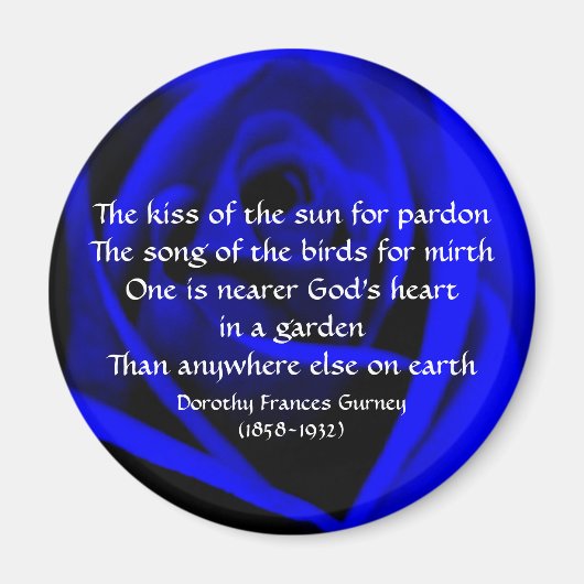 Gods Tuin Gedicht - magneet (Voorkant)