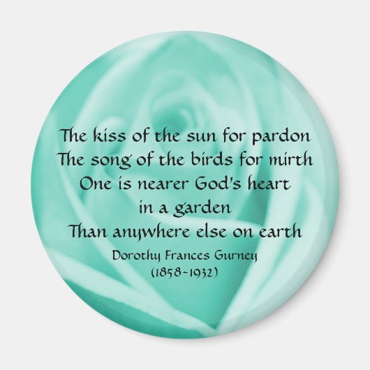 Gods Tuin Gedicht - magneet (Voorkant)