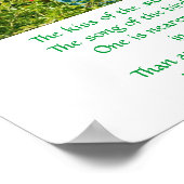 Gods tuin (gedicht) - poster / druk (Hoek)