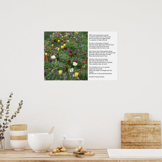 Gods tuin poster (Keuken)