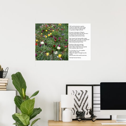 Gods tuin poster (Thuiskantoor)