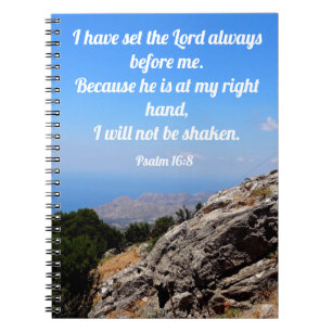 Gods Uitzicht Christelijke Bijbelverse Notitieboek